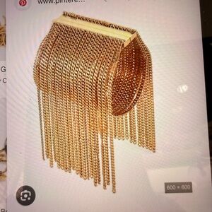 Chloé Metallic Gold Chain Accent